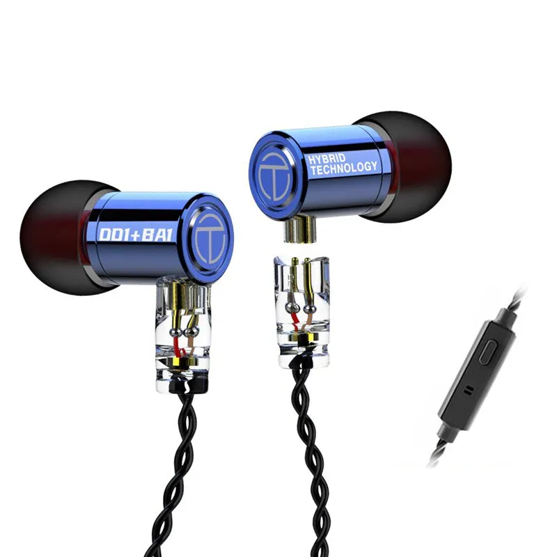 TRN M10 1BA+1DD Metal Hybrid in Ear Monitor Earphone