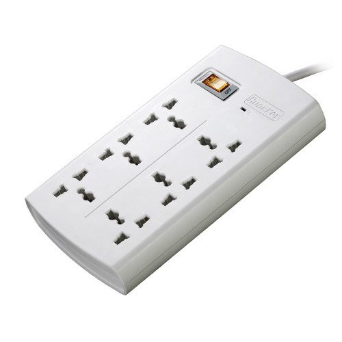 Huntkey SZM604 6 Ports 375 Joules Surge Protection PowerStrip white
