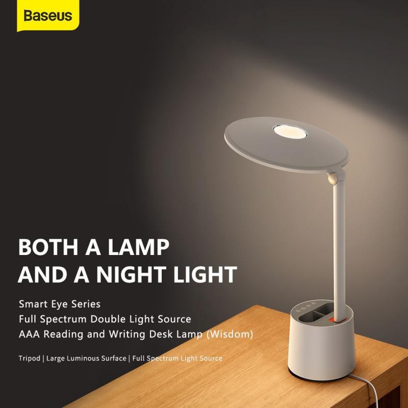 Baseus Smart Eye Series Full Spectrum Double Light Source AAA Reading and Writing Desk Lamp